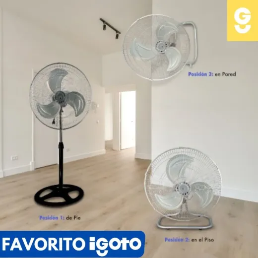 Imagen de Ventilador 3 en 1 VPIOO3 60W 127V IGOTO