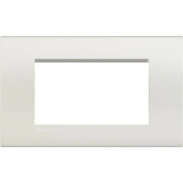 PLACA EMBELLECEDORA  LNA4804BI 4 MODULOS BLANCO  MARCA BTICINO